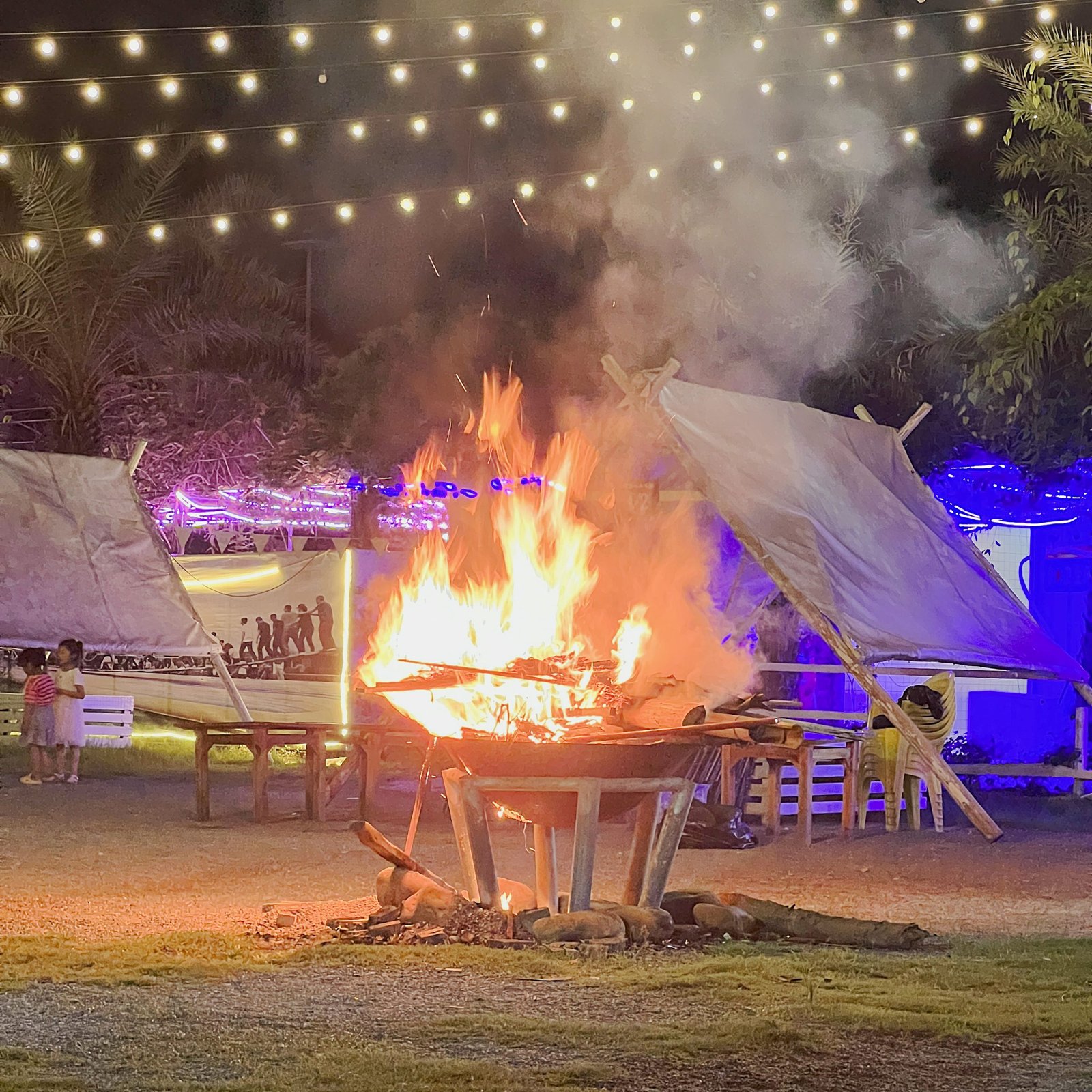 BBQ in Fengyuan Flower Estate.
